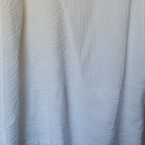 Kim Rogers Curvy 3X Top Tunic White CrisCross  NWT - Picture 7 of 7